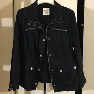 Very Cool retro 100 % cotton Black Old Navy jacket - OG Motorcycle style jacket